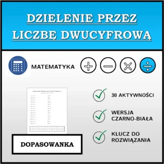 Dopasowanka: Dzielenie przez liczbę dwucyfrową