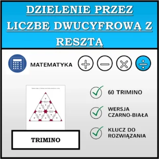 Trimino: Dzielenie przez liczbę dwucyfrową z resztą