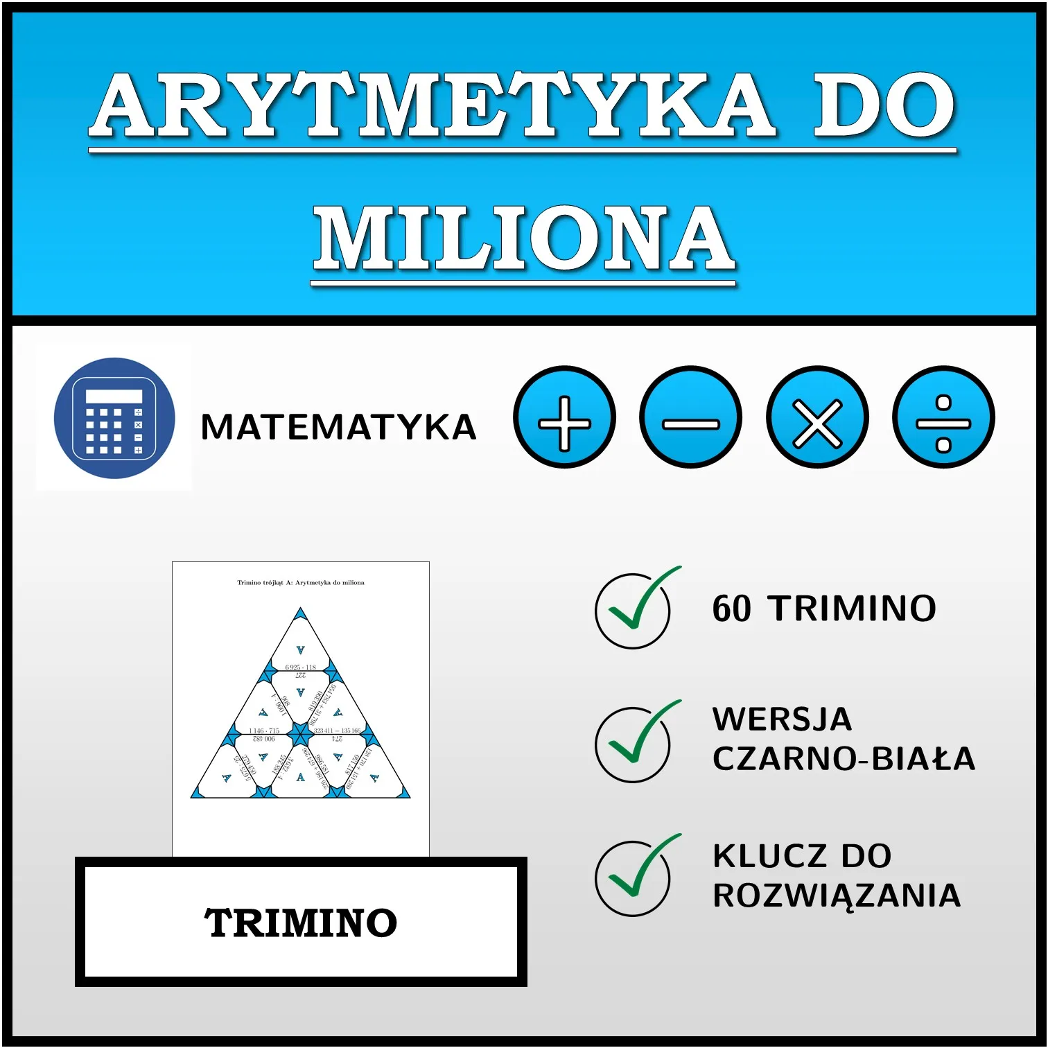Trimino: Arytmetyka do miliona