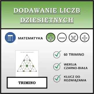 Trimino: Dodawanie liczb dziesiętnych