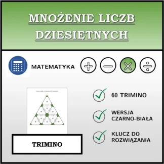 Trimino: Mnożenie liczb dziesiętnych