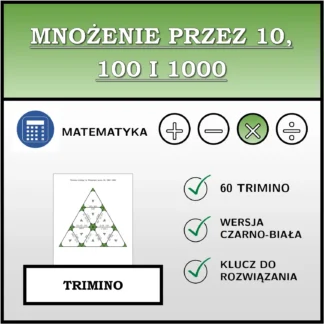 Trimino: Mnożenie przez 10, 100 i 1000