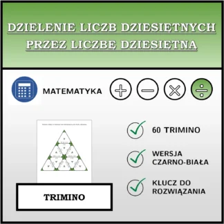 Trimino: Dzielenie liczb dziesiętnych przez liczbę dziesiętną