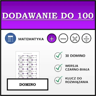 Domino: Dodawanie do 100