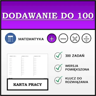 Karta pracy: Dodawanie do 100