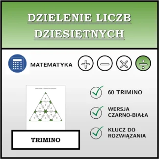 Trimino: Dzielenie liczb dziesiętnych