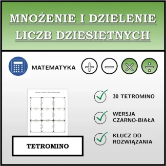 Tetromino: Mnożenie i dzielenie liczb dziesiętnych