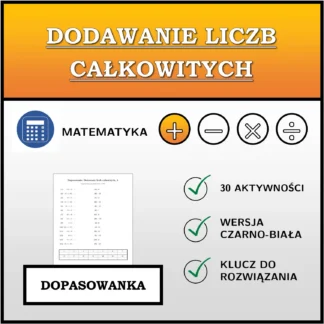 Dopasowanka: Dodawanie liczb całkowitych