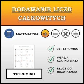 Tetromino: Dodawanie liczb całkowitych
