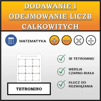 Tetromino: Dodawanie i odejmowanie liczb całkowitych