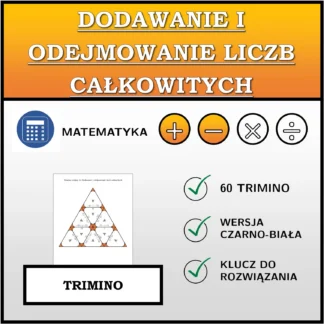 Trimino: Dodawanie i odejmowanie liczb całkowitych