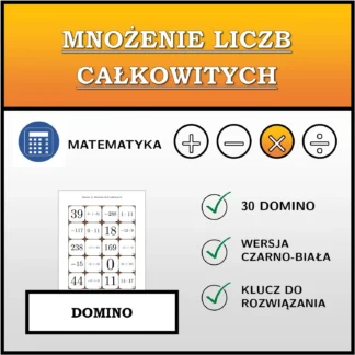 Domino: Mnożenie liczb całkowitych