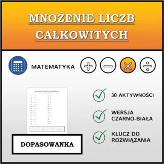 Dopasowanka: Mnożenie liczb całkowitych