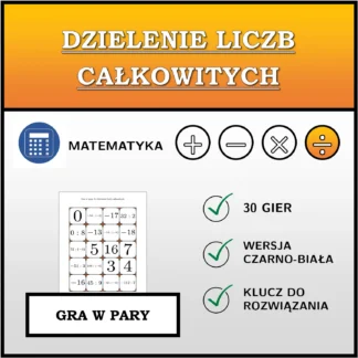 Gra w pary: Dzielenie liczb całkowitych