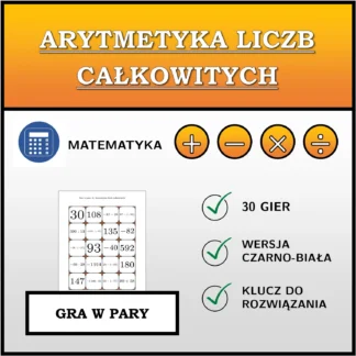 Gra w pary: Arytmetyka liczb całkowitych