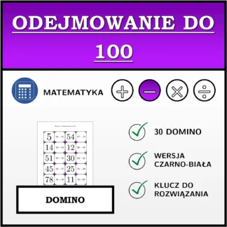 Domino: Odejmowanie do 100