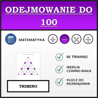 Trimino: Odejmowanie do 100
