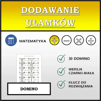Domino: Dodawanie ułamków