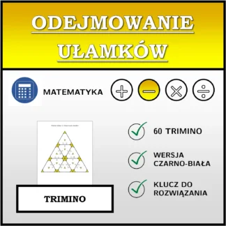 Trimino: Odejmowanie ułamków