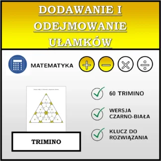 Trimino: Dodawanie i odejmowanie ułamków