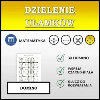 Domino: Dzielenie ułamków