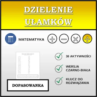 Dopasowanka: Dzielenie ułamków