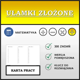 Karta pracy: Ułamki złożone