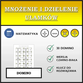 Domino: Mnożenie i dzielenie ułamków