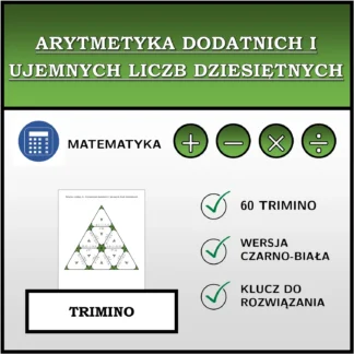 Trimino: Arytmetyka dodatnich i ujemnych liczb dziesiętnych