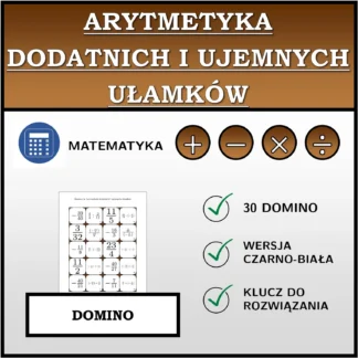 Domino: Arytmetyka dodatnich i ujemnych ułamków