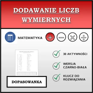 Dopasowanka: Dodawanie liczb wymiernych