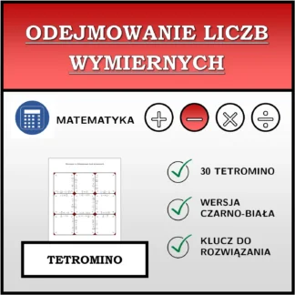 Tetromino: Odejmowanie liczb wymiernych