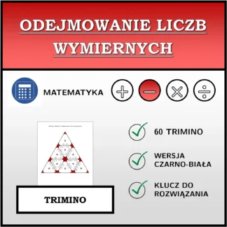 Trimino: Odejmowanie liczb wymiernych