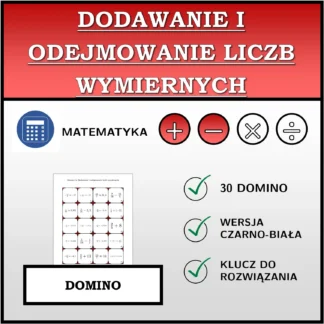Domino: Dodawanie i odejmowanie liczb wymiernych