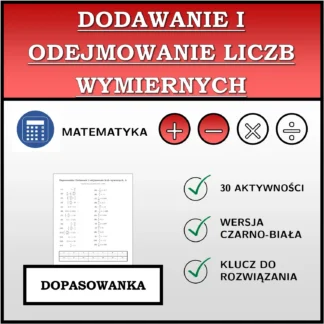 Dopasowanka: Dodawanie i odejmowanie liczb wymiernych