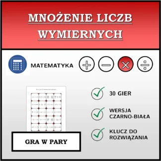 Gra w pary: Mnożenie liczb wymiernych