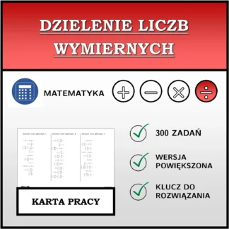 Karta pracy: Dzielenie liczb wymiernych