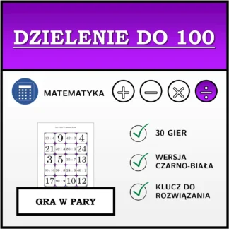 Gra w pary: Dzielenie do 100