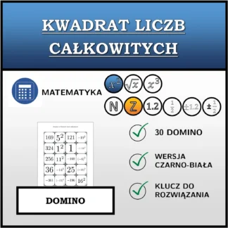 Domino: Kwadrat liczb całkowitych