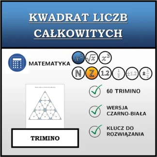 Trimino: Kwadrat liczb całkowitych