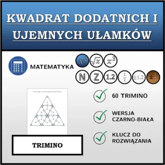 Trimino: Kwadrat dodatnich i ujemnych ułamków