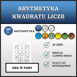 Gra w pary: Arytmetyka kwadratu liczb