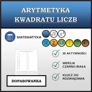 Dopasowanka: Arytmetyka kwadratu liczb