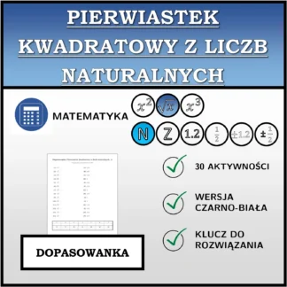 Dopasowanka: Pierwiastek kwadratowy z liczb naturalnych