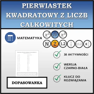 Dopasowanka: Pierwiastek kwadratowy z liczb całkowitych