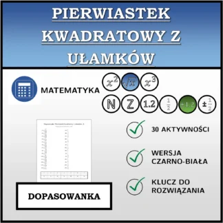 Dopasowanka: Pierwiastek kwadratowy z ułamków