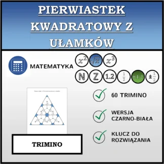 Trimino: Pierwiastek kwadratowy z ułamków